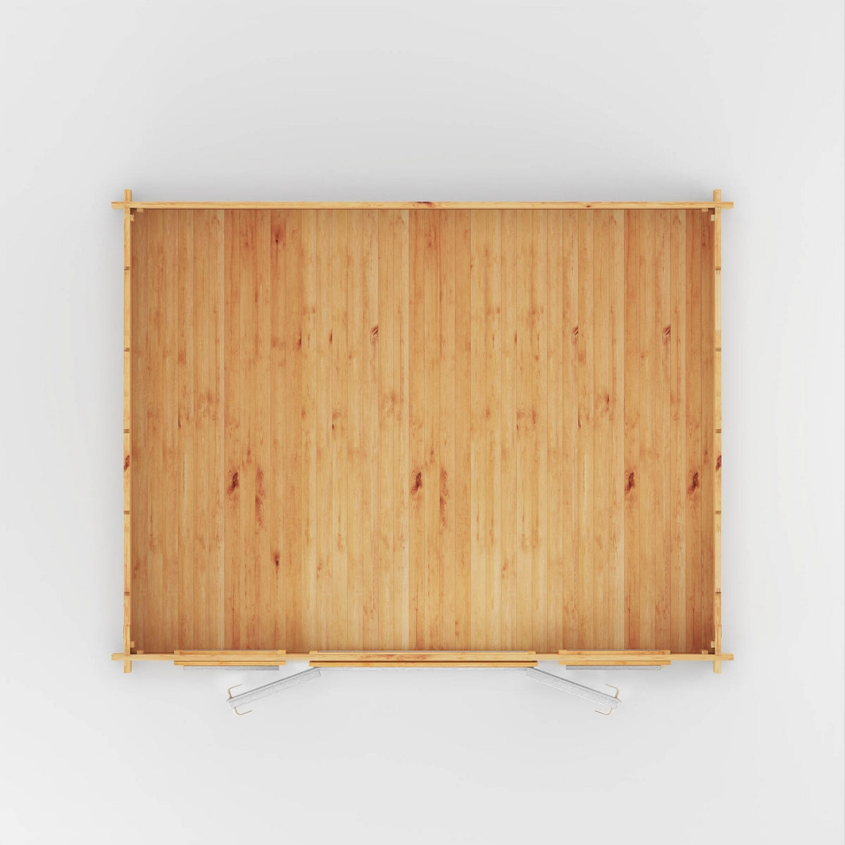 Mercia Studio 11' 11" x 14' 10" Apex Log Cabin - Premium 44mm Cladding Loglap - White UPVC