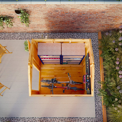 Mercia Woodsman 6' 3" x 6' 2" Apex Shed - Premium Dip Treated Shiplap - Styrene Windows