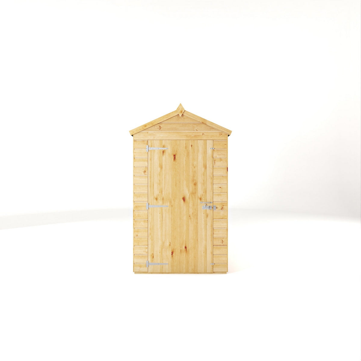 Mercia Woodsman 8' 2" x 4' 3" Apex Shed - Premium Dip Treated Shiplap - Styrene Windows
