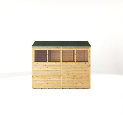Mercia Woodsman 8' 2" x 4' 3" Apex Shed - Premium Dip Treated Shiplap - Styrene Windows