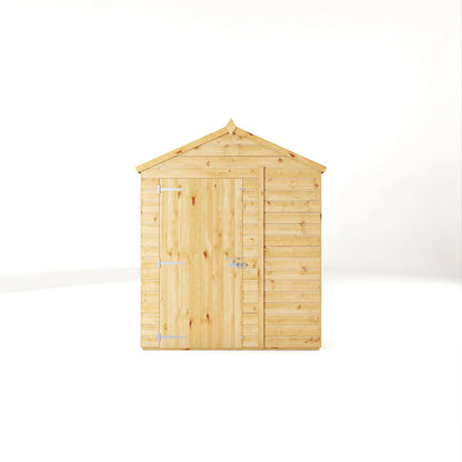 Mercia Woodsman 8' 2" x 6' 2" Apex Shed - Premium Dip Treated Shiplap - Styrene Windows