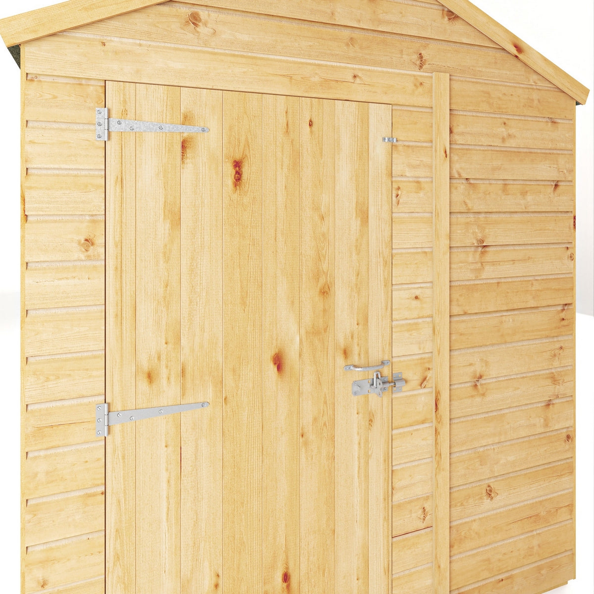 Mercia Woodsman 10' 1" x 6' 2" Apex Shed - Premium Dip Treated Shiplap - Styrene Windows