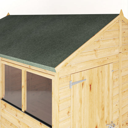 Mercia Woodsman 10' 1" x 8' 2" Apex Shed - Premium Dip Treated Shiplap - Styrene Windows