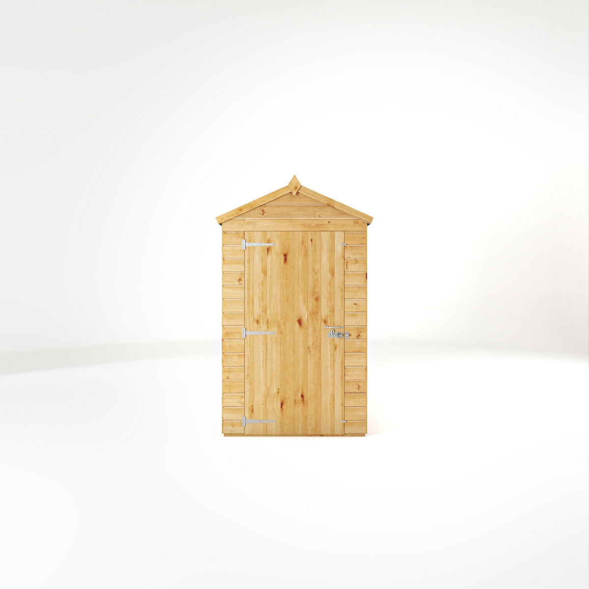 Mercia Woodsman 6' 3" x 4' 3" Apex Shed - Premium Dip Treated Shiplap - Glass Windows