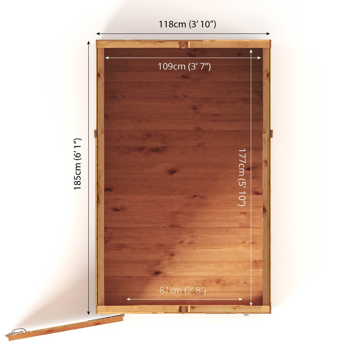 Mercia Woodsman 6' 3" x 4' 3" Apex Shed - Premium Dip Treated Shiplap - Glass Windows