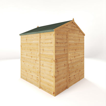 Mercia Woodsman 6' 3" x 6' 2" Apex Shed - Premium Dip Treated Shiplap - Glass Windows