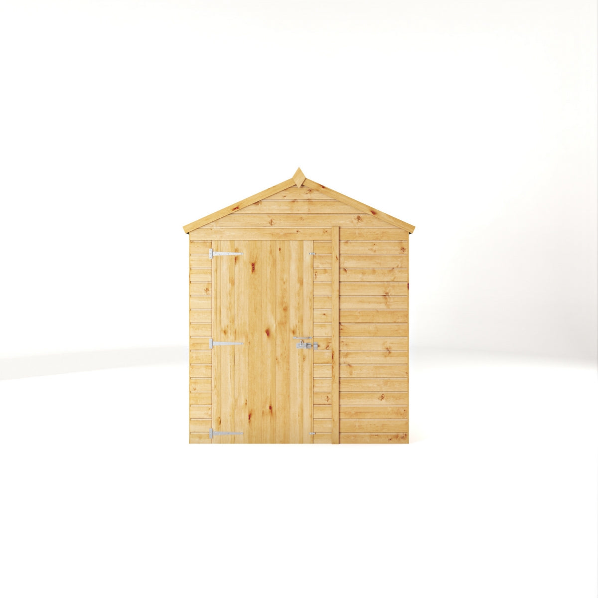 Mercia Woodsman 6' 3" x 6' 2" Apex Shed - Premium Dip Treated Shiplap - Glass Windows