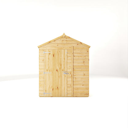 Mercia Woodsman 8' 2" x 6' 2" Apex Shed - Premium Dip Treated Shiplap - Glass Windows