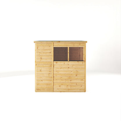 Mercia Woodsman 6' 5" x 4' 2" Pent Shed - Premium Dip Treated Shiplap - Glass Windows