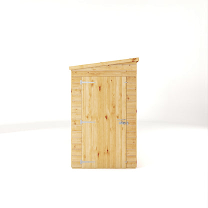 Mercia Woodsman 8' 1" x 3' 11" Pent Shed - Premium Dip Treated Shiplap - Glass Windows