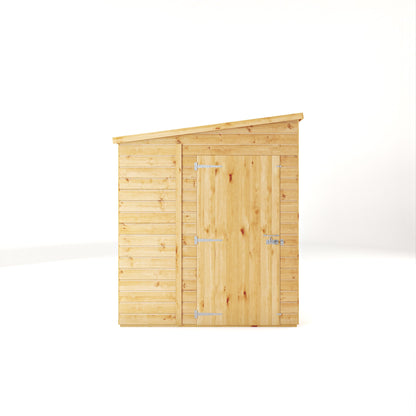 Mercia Woodsman 5' 11" x 5' 10" Pent Shed - Premium Dip Treated Shiplap - Styrene Windows
