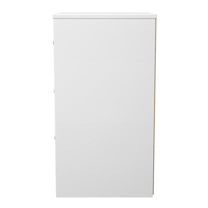 San Jose Bedside Table Teal & White 3 Drawers 45cm