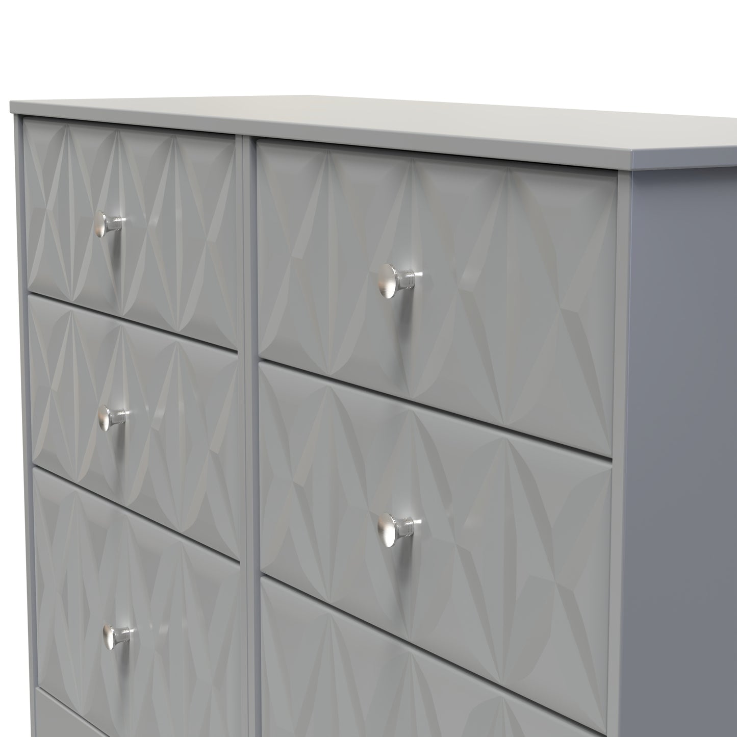 San Jose Large Chest of Drawers Grey 6 Drawers 115cm