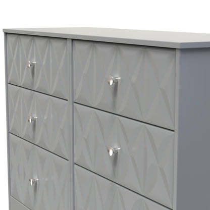San Jose Large Chest of Drawers Grey 6 Drawers 115cm