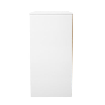 San Jose Large Chest of Drawers Dark Grey & White 6 Drawers 115cm