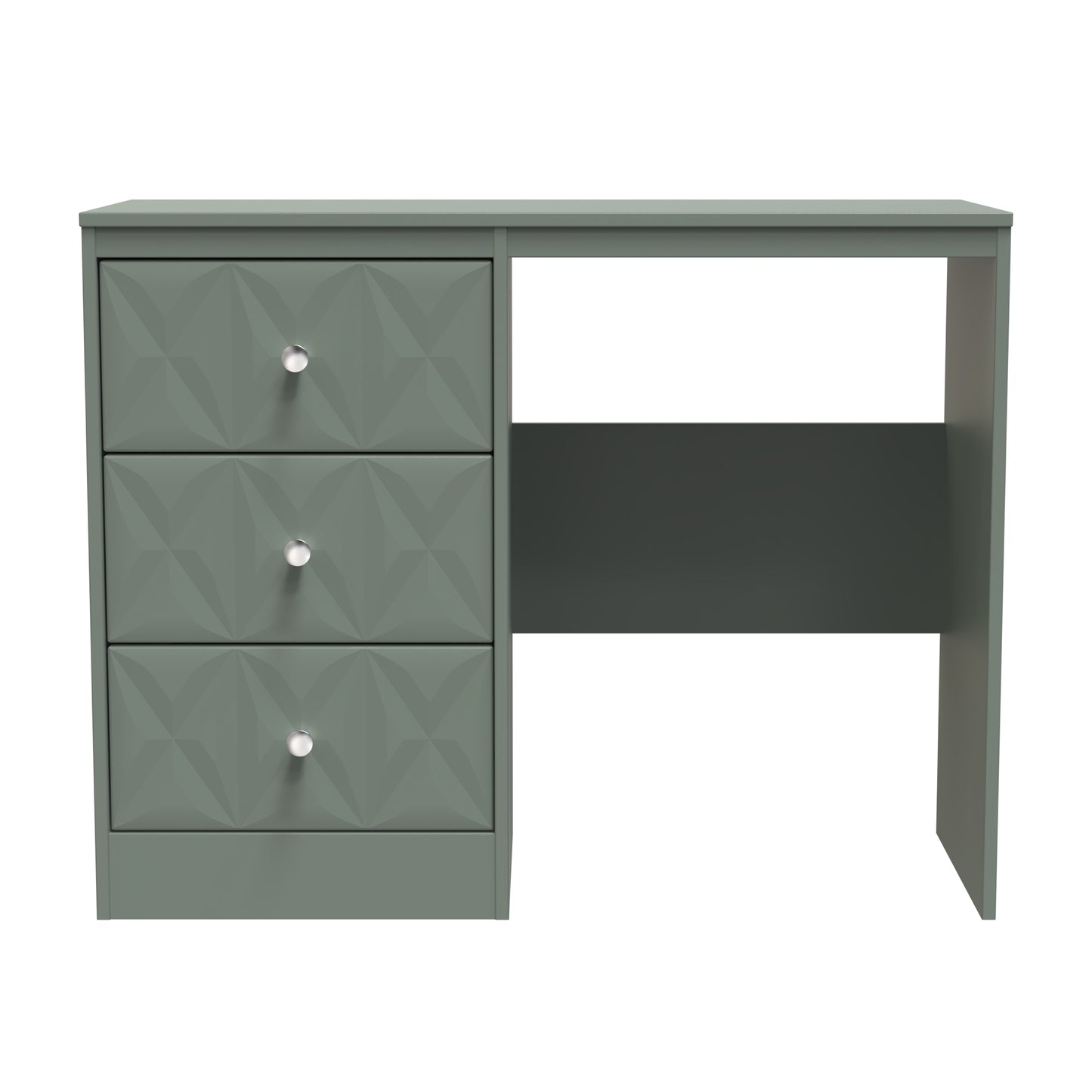 San Jose Desk Green 3 Drawers 97cm