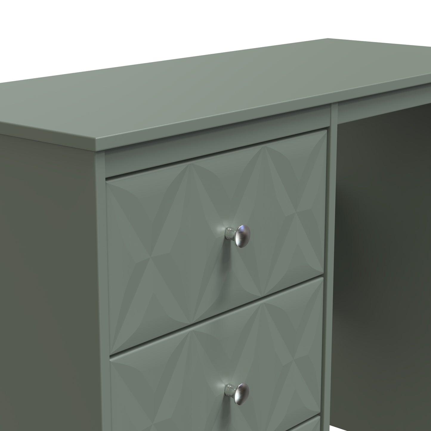San Jose Desk Green 3 Drawers 97cm
