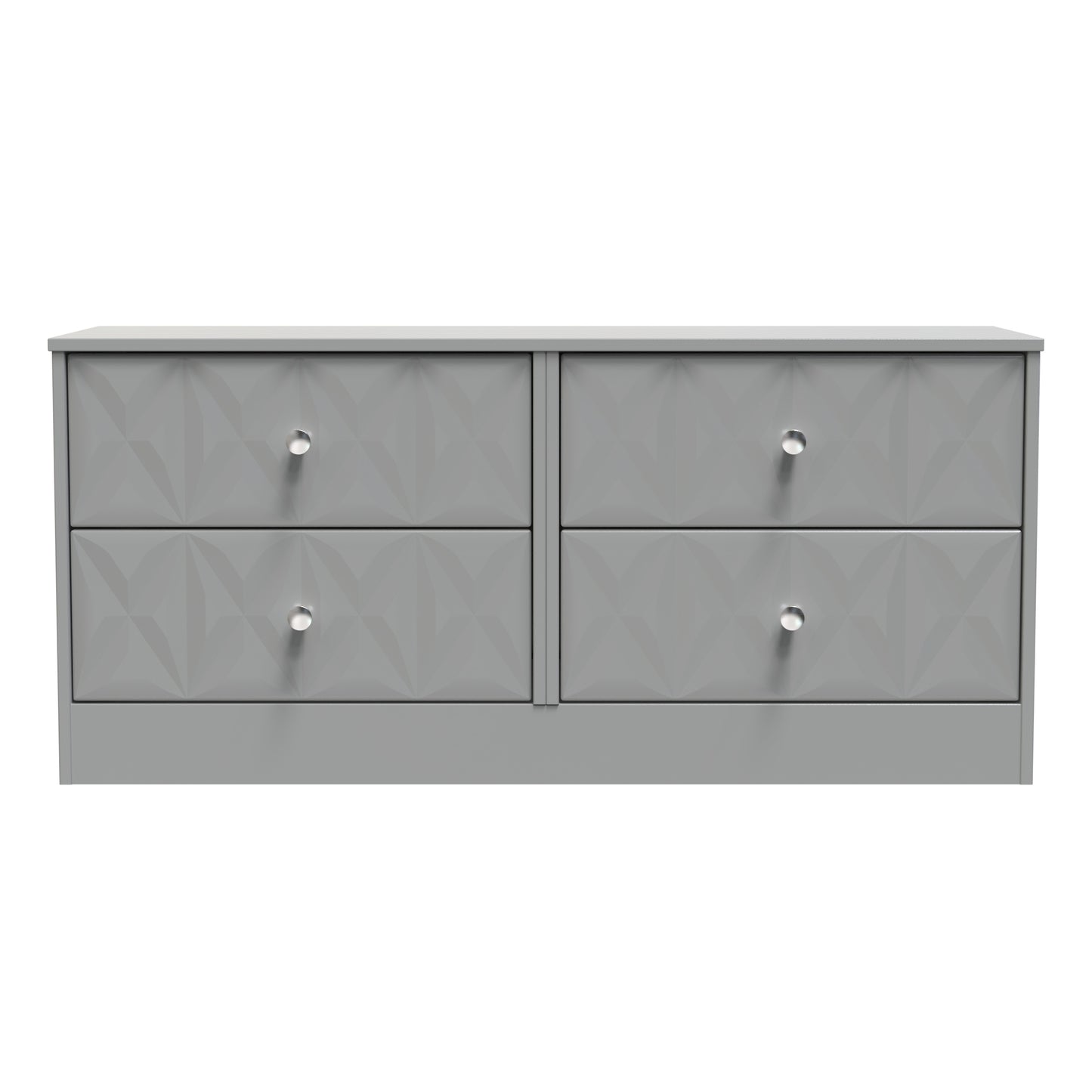 San Jose Large Chest of Drawers Grey 4 Drawers 115cm