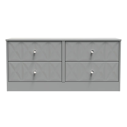 San Jose Large Chest of Drawers Grey 4 Drawers 115cm