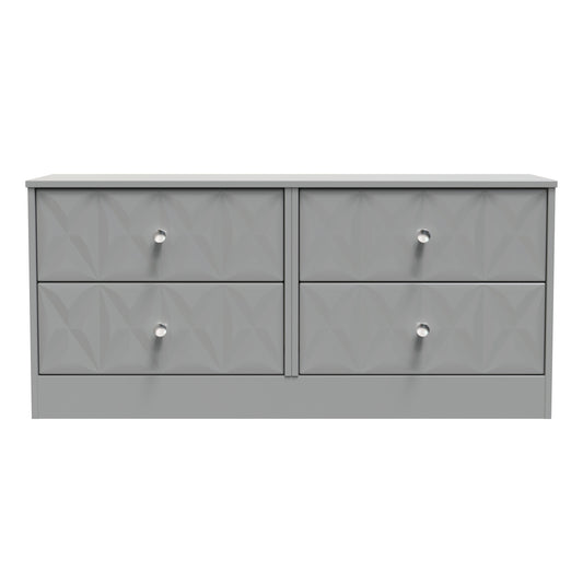 San Jose Large Chest of Drawers Grey 4 Drawers 115cm