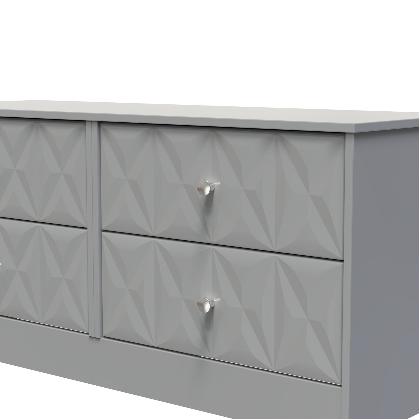 San Jose Large Chest of Drawers Grey 4 Drawers 115cm