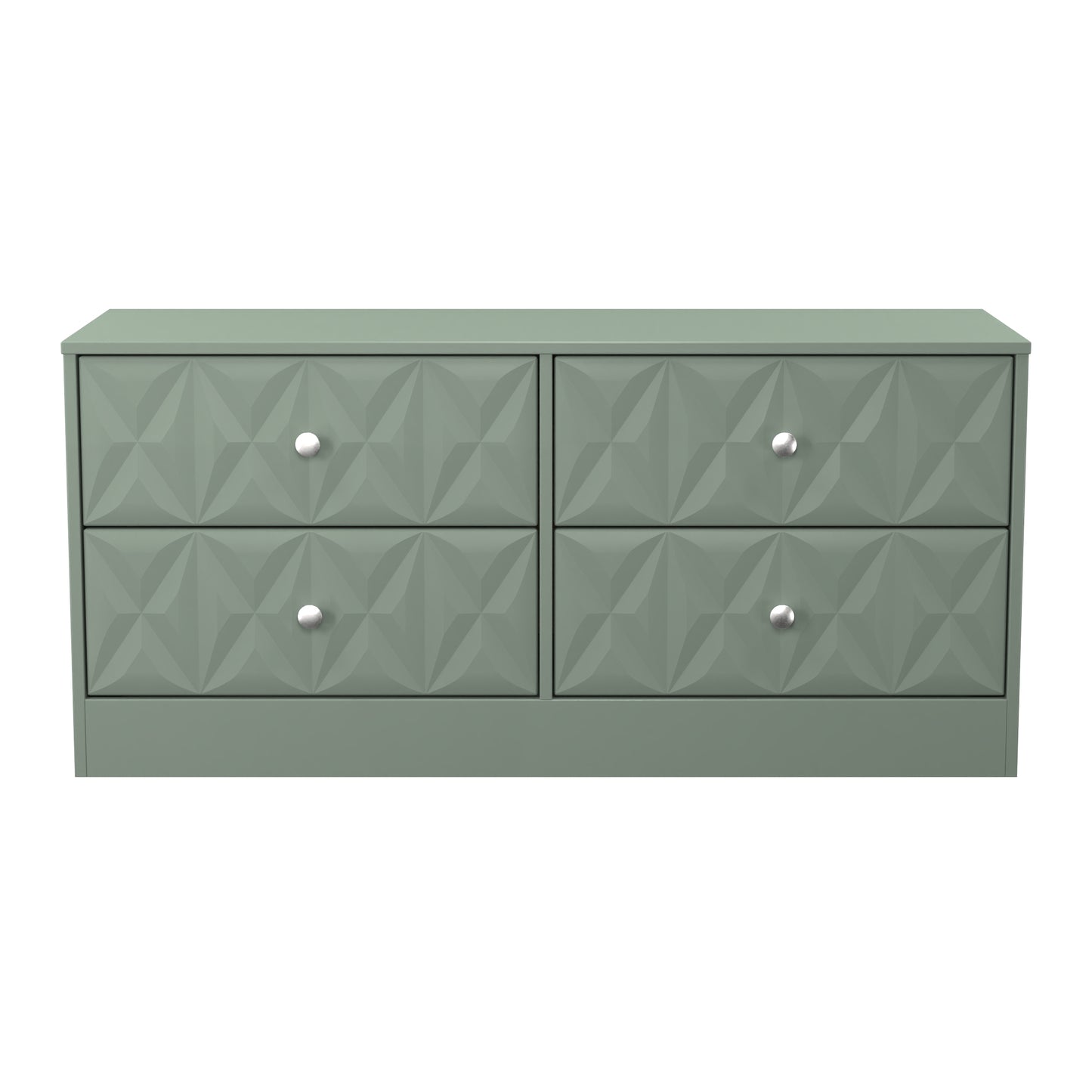San Jose Large Chest of Drawers Green 4 Drawers 115cm