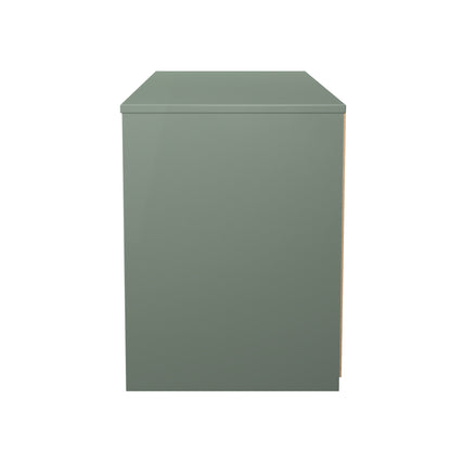 San Jose Large Chest of Drawers Green 4 Drawers 115cm