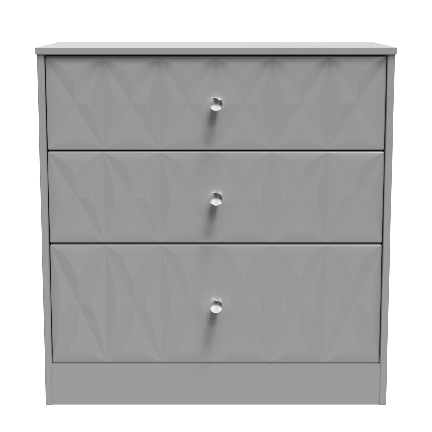 San Jose Chest of Drawers Grey 3 Drawers 77cm