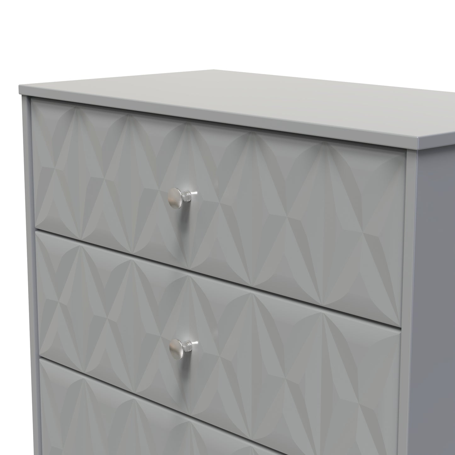 San Jose Chest of Drawers Grey 3 Drawers 77cm