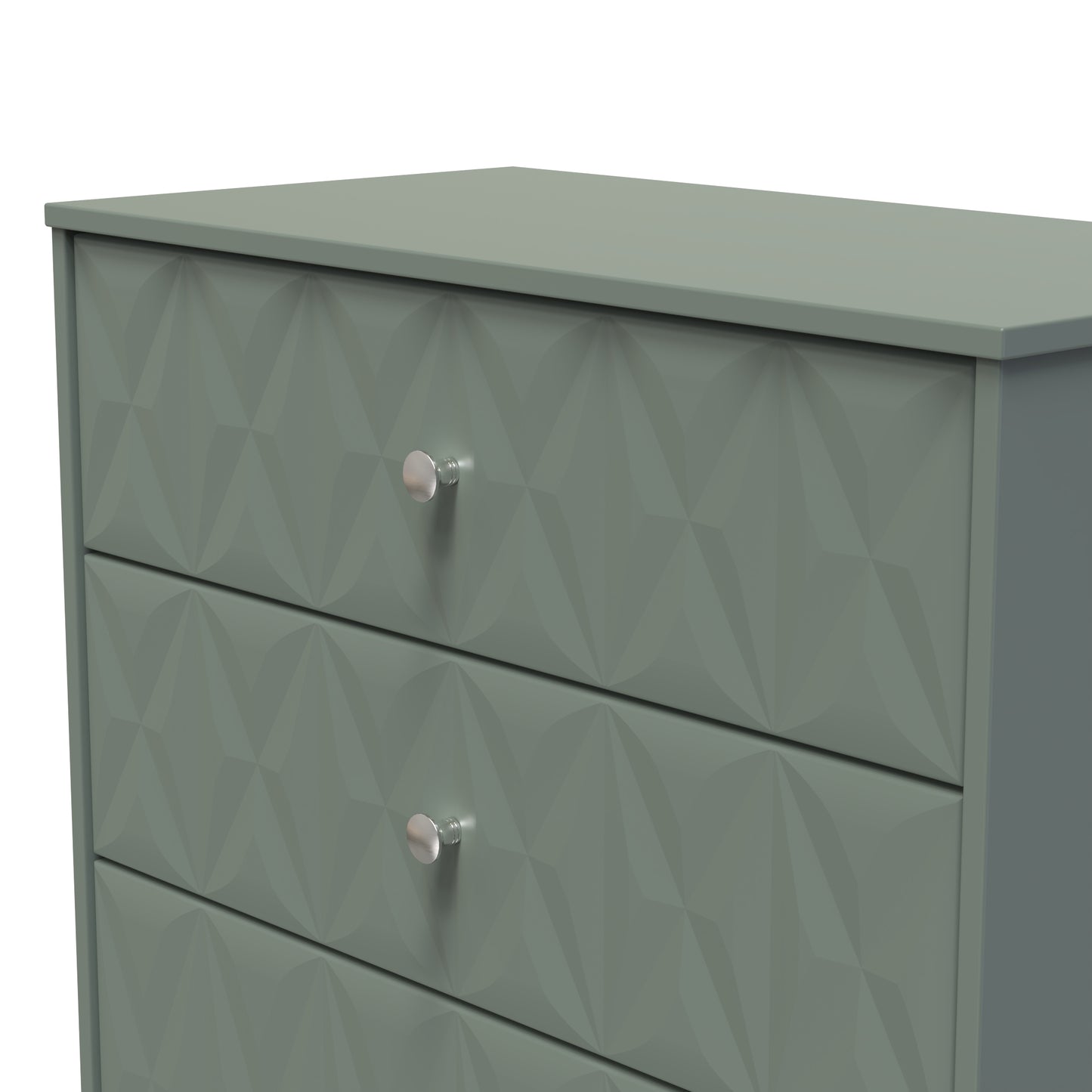 San Jose Chest of Drawers Green 3 Drawers 77cm