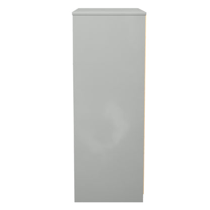 San Jose Tall Chest of Drawers Grey 4 Drawers 77cm