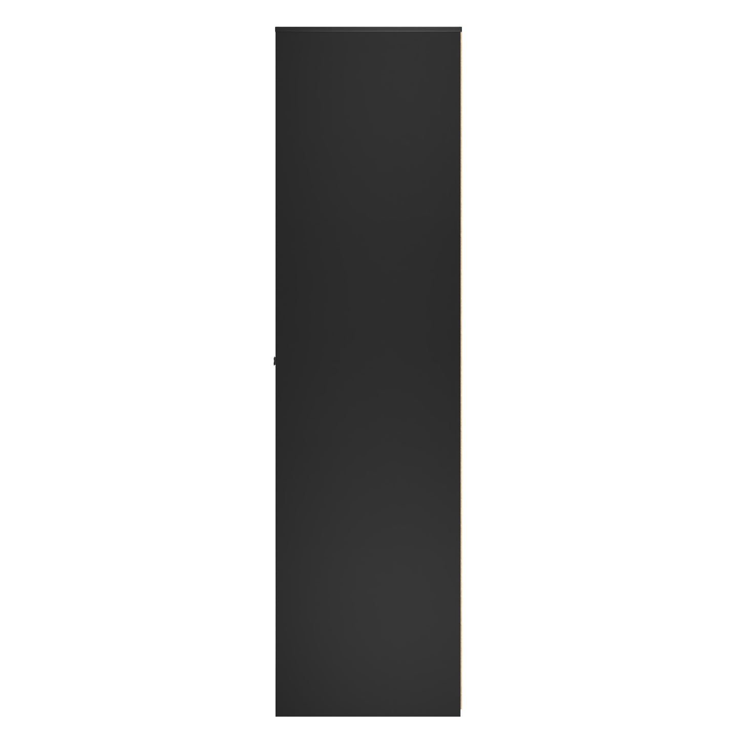 San Jose Tall Wardrobe Black 2 Doors 1 Shelf 77cm