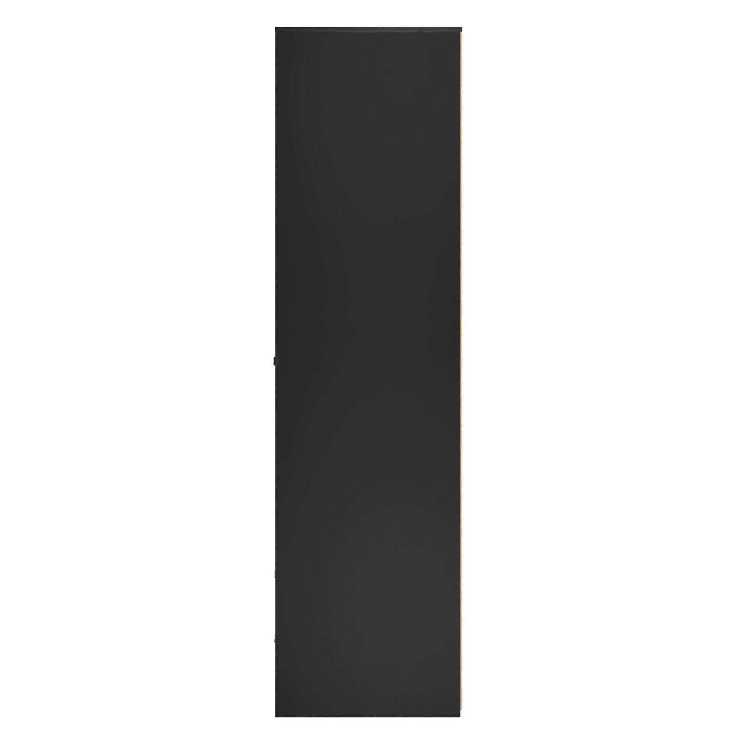 San Jose Tall Wardrobe Black 2 Doors 2 Drawers 77cm