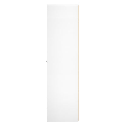 San Jose Tall Wardrobe Teal & White 2 Doors 2 Drawers 77cm