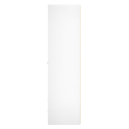 San Jose Tall Wardrobe White 2 Doors 2 Drawers 77cm