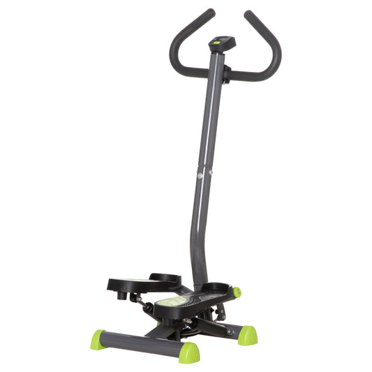 Homcom Adjustable Stepper Aerobic Ab Exercise Fitness Workout Machine with LCD Screen & Handlebars Primary Image
