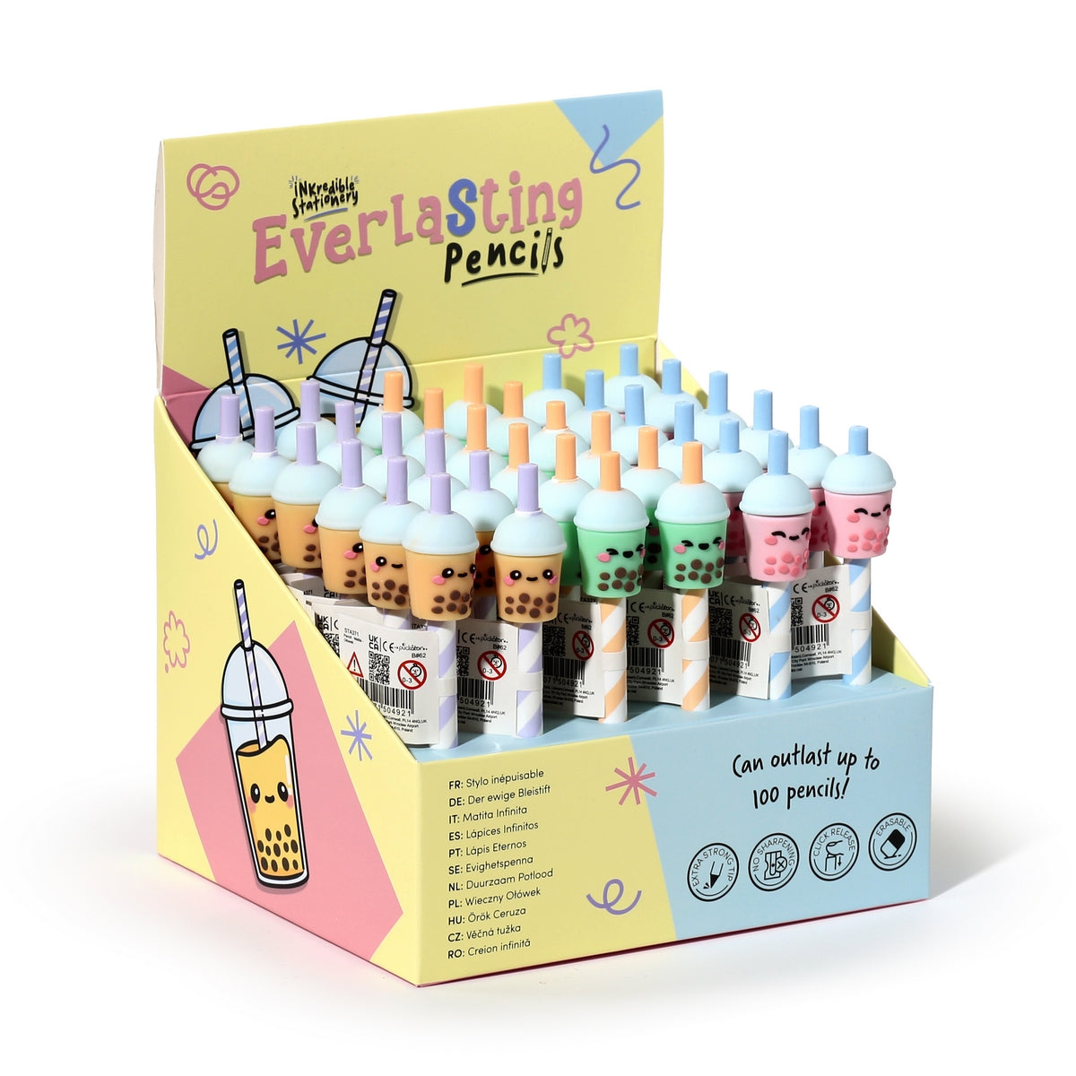 Foodiemals Bubble Tea Everlasting Pencil - Assorted