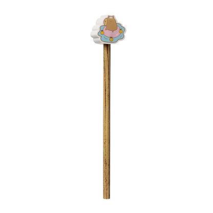 Capybara Pencil & Eraser Topper - Assorted