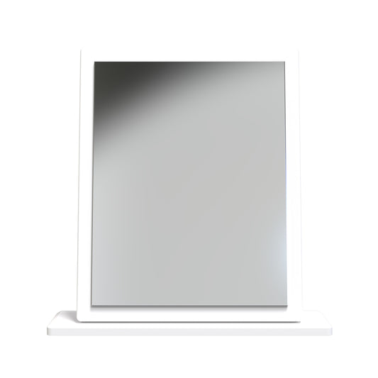 Sussex Mirror  White 50cm