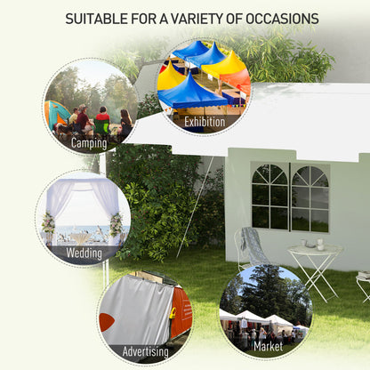 3 x 4m Half-Open Garden Gazebo