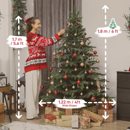 6ft Christmas Tree Artificial -  1062 Tips