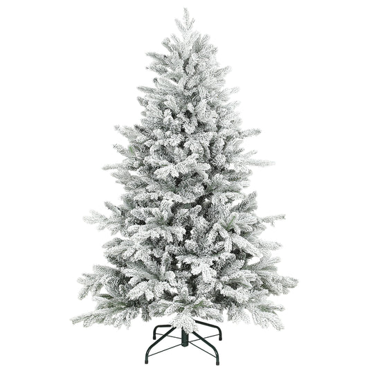 5ft Christmas Tree Artificial - White Frosted Green  936 Tips