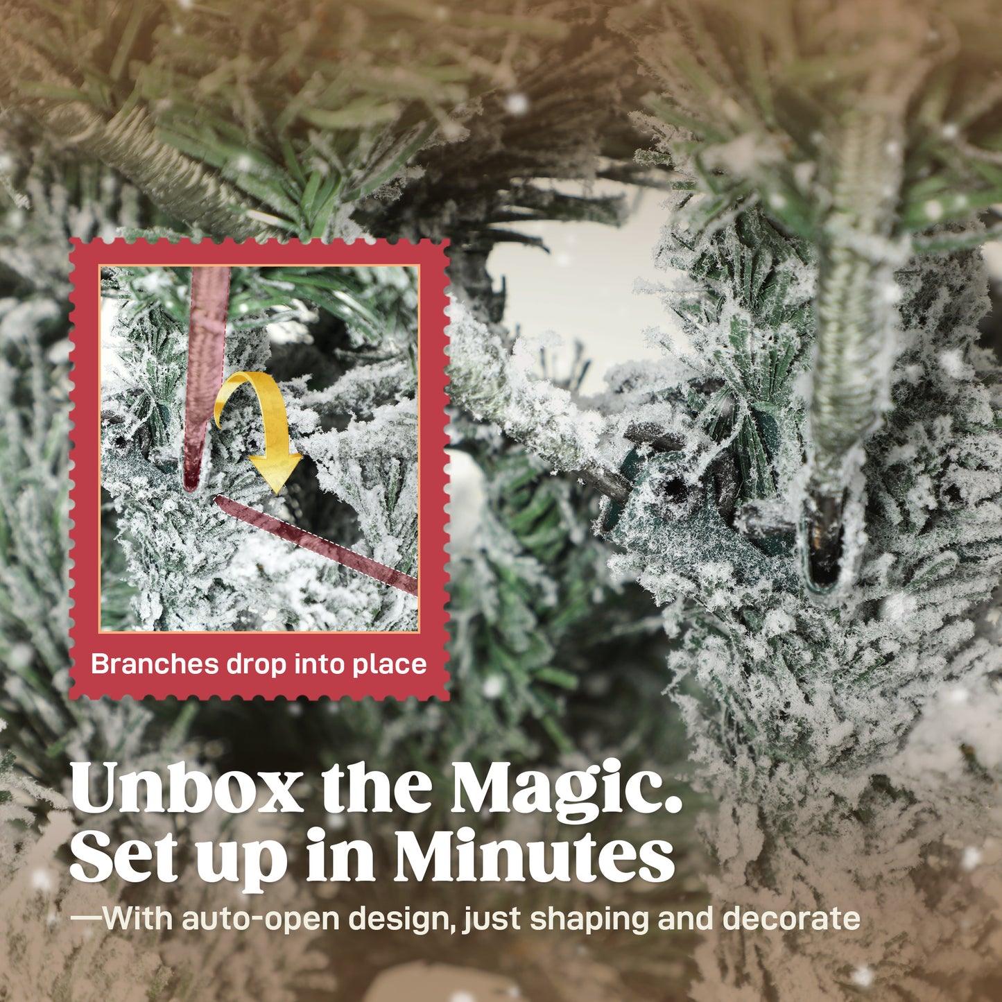 6ft Slim Christmas Tree Artificial - White Frosted Green  756 Tips