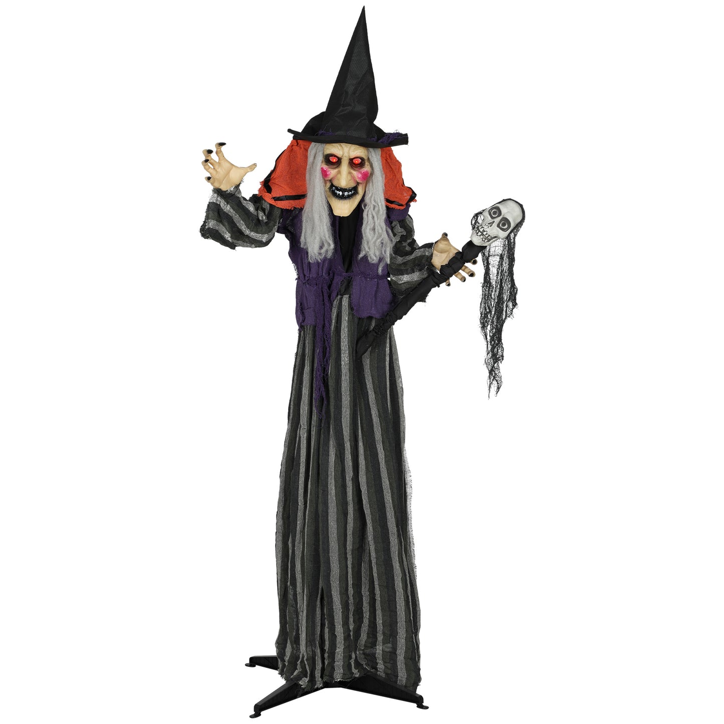 Animated Witch Halloween Decoration - 160cm