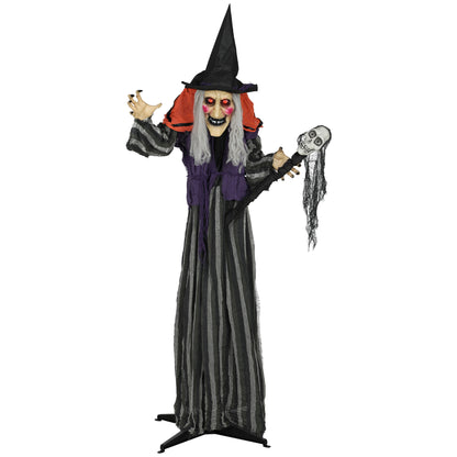 Animated Witch Halloween Decoration - 160cm