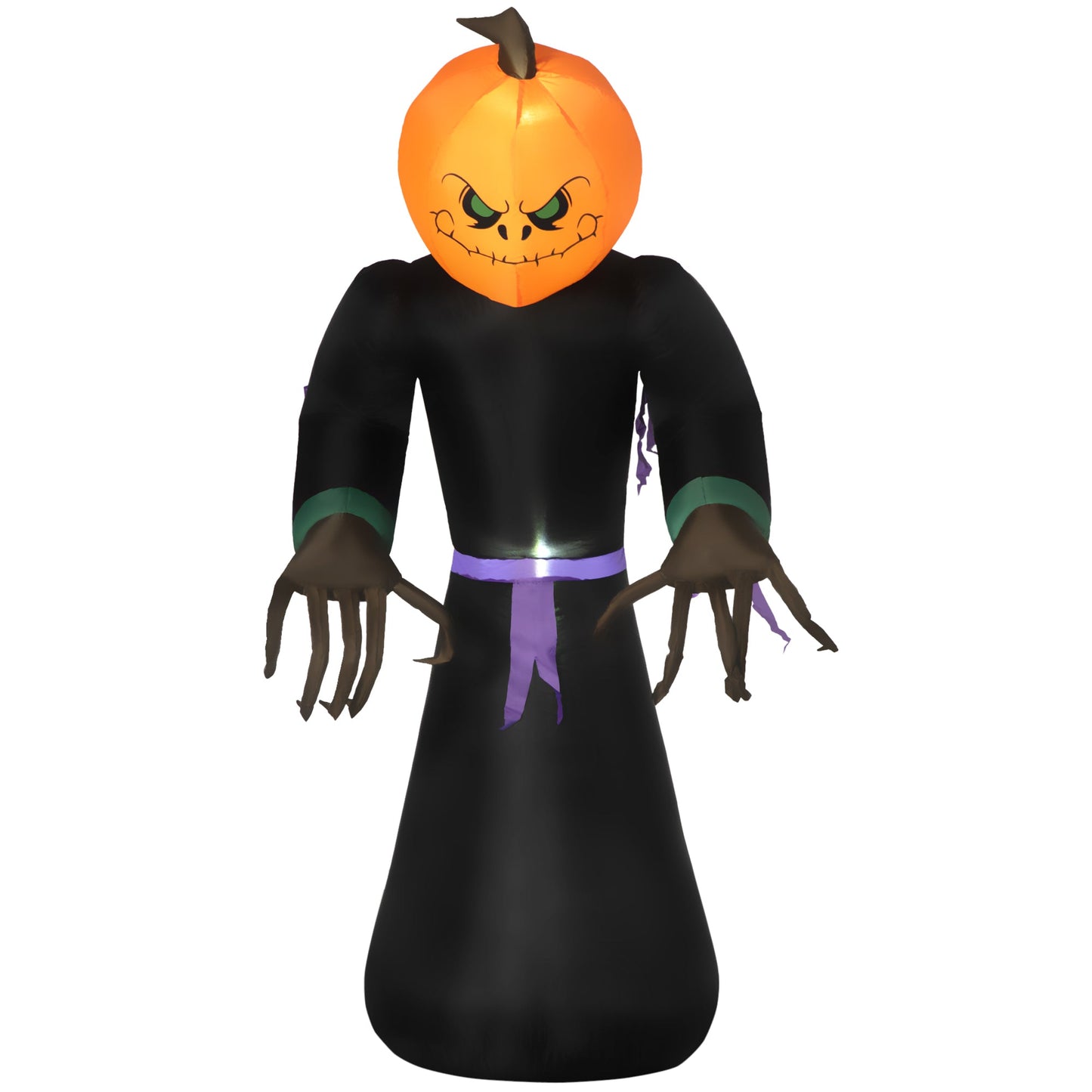 2.1m Inflatable Pumpkin Ghost Head Monster Vampire 6 LED Halloween Blow Up Yard Holiday Decoration Primary Image