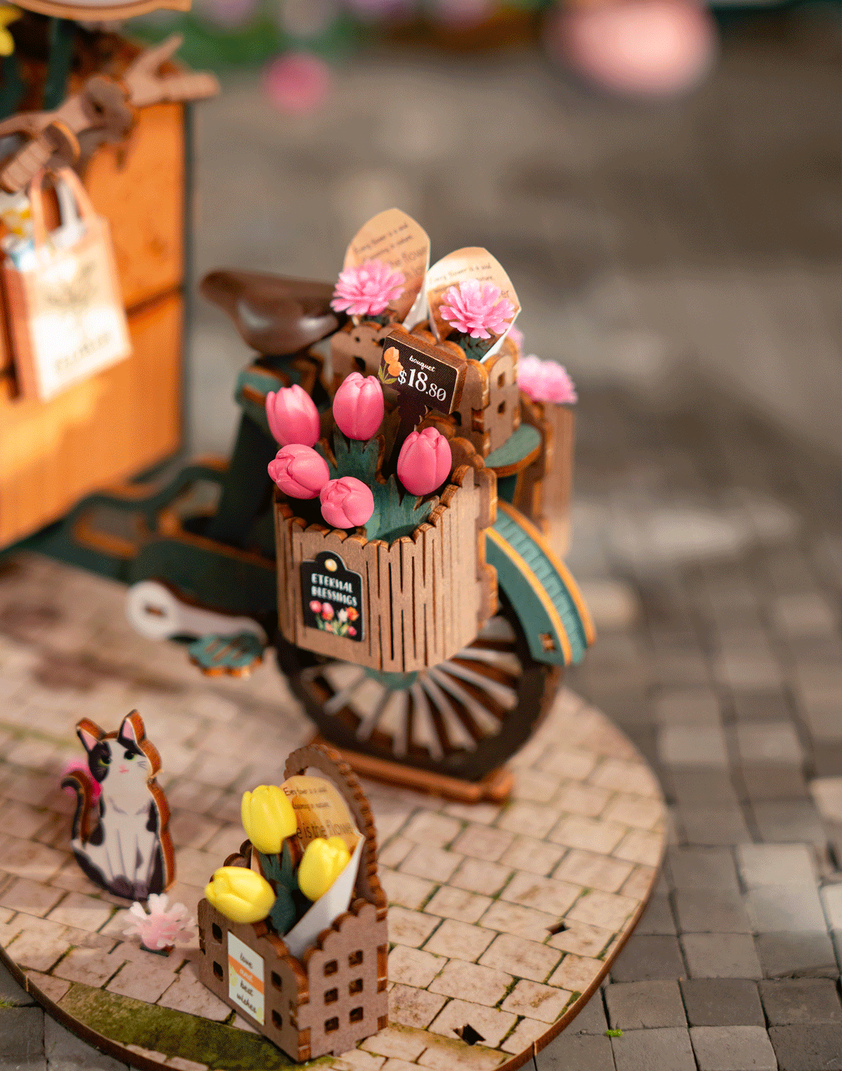 Blossom Cart 3D Wooden Puzzle