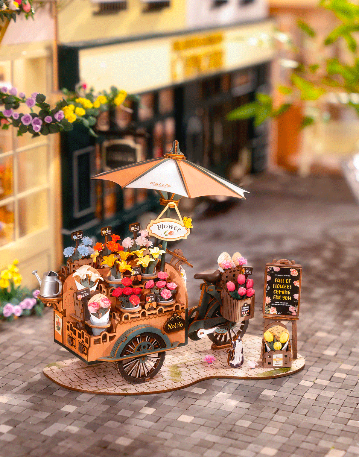 Blossom Cart 3D Wooden Puzzle