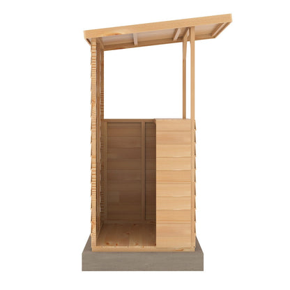 Shire Tiki 2' 11" x 3' 10" Pent Garden Bar - Premium 34mm Cladding Overlap