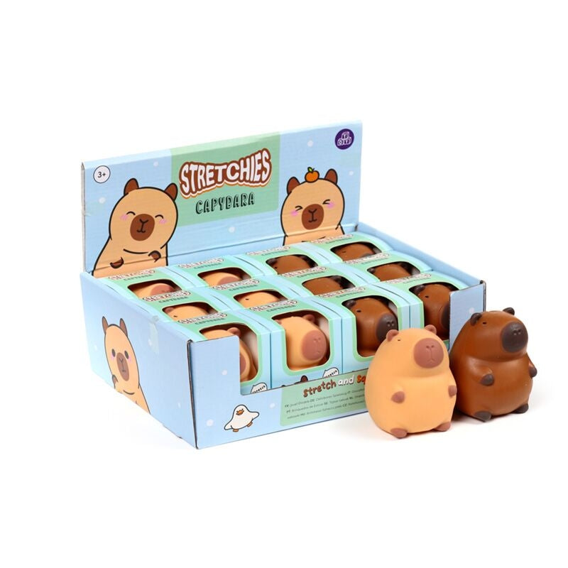 Capybara Stretchy Toy 9cm - Assorted